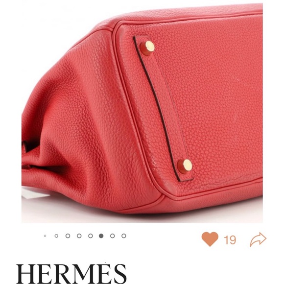 Birkin 30 Togo, 2017, Rouge Vif, Gold Hardware - Picture 4 of 17